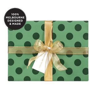 Inky Co Wrapping Paper 5m - Dot Green