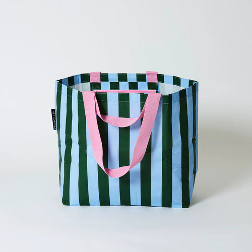 Project Ten Medium Tote - Green Stripe