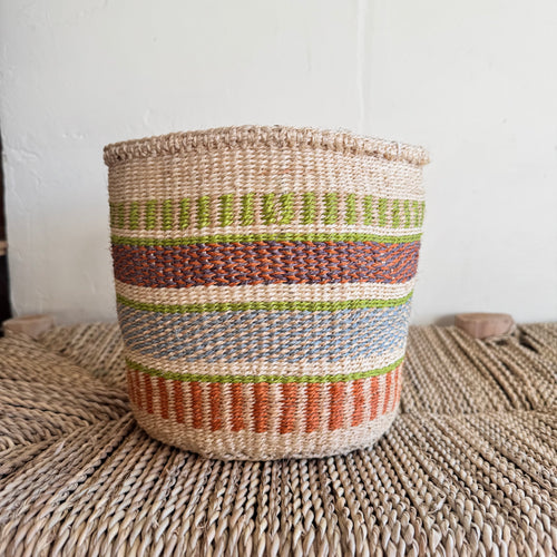Kenyan Sisal Basket - Small #38
