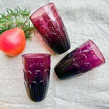 Embossed Glass - Plum