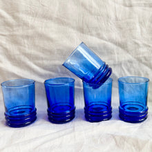 Beldi Glassware - Banded Glass Blue