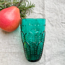 Embossed Glass - Teal