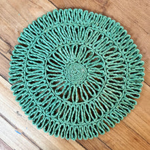 Made in Rwanda - Flower Placemat Green