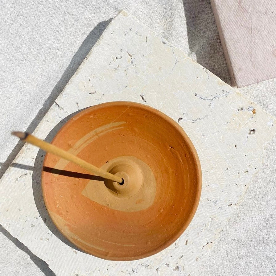 Terracotta Incense Holder