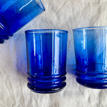 Beldi Glassware - Banded Glass Blue