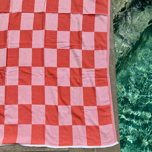 Gambit Turkish Towel - Coral