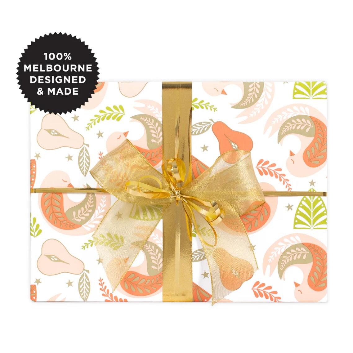 Inky Co Wrapping Paper 5m - Pear Tree – Rigby’s Homewares