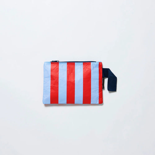 Project Ten Mini Zip Pouch - Red Stripe