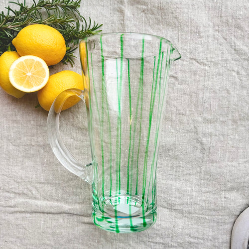 Stripe Jug Green