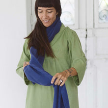 Lazybones - Organic Cotton scarf Indigo