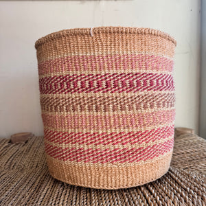 Kenyan Sisal Basket - Medium #45