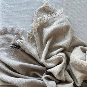 Turkish Linen Throw - Green