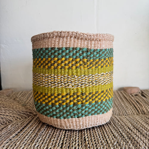 Kenyan Sisal Basket - Small #37