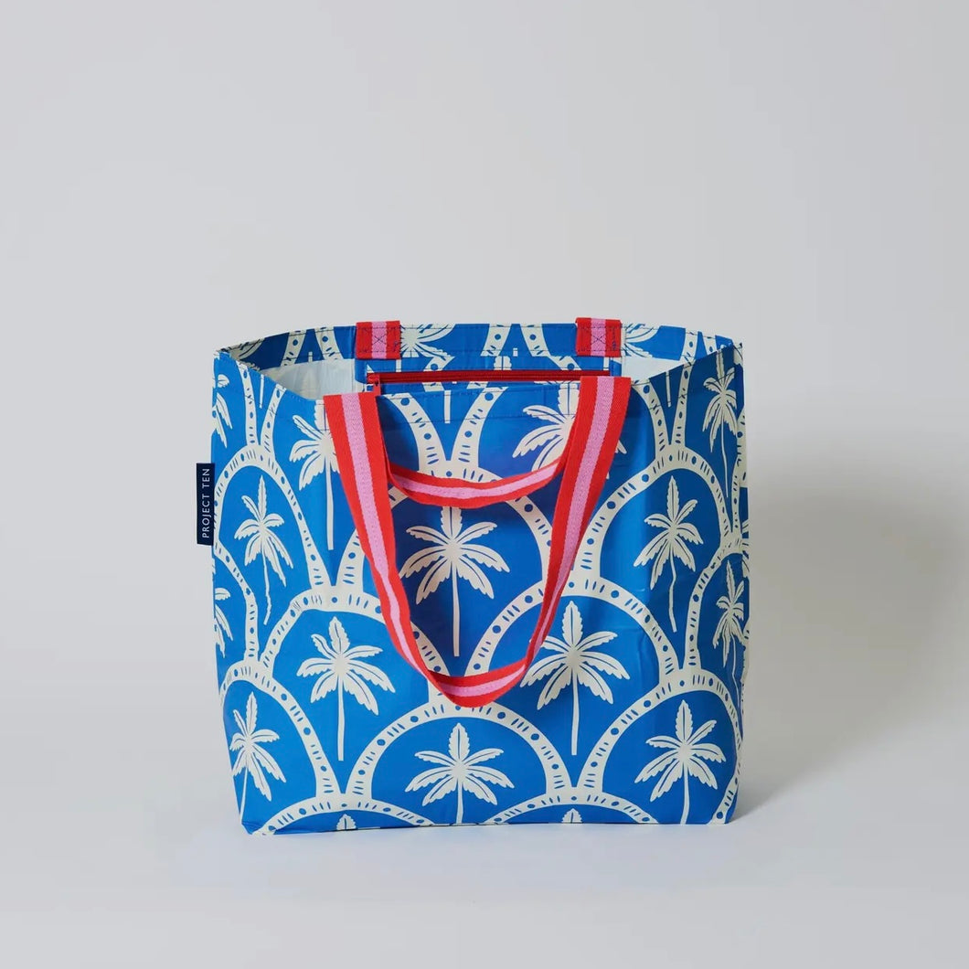 Project Ten Medium Tote - Blue Palm