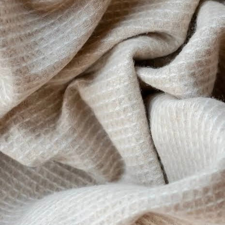 TB Co. King Size Throw - Waffle Camel