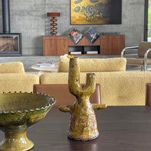 Tamegroute - Small Cactus Candlestick Yellow