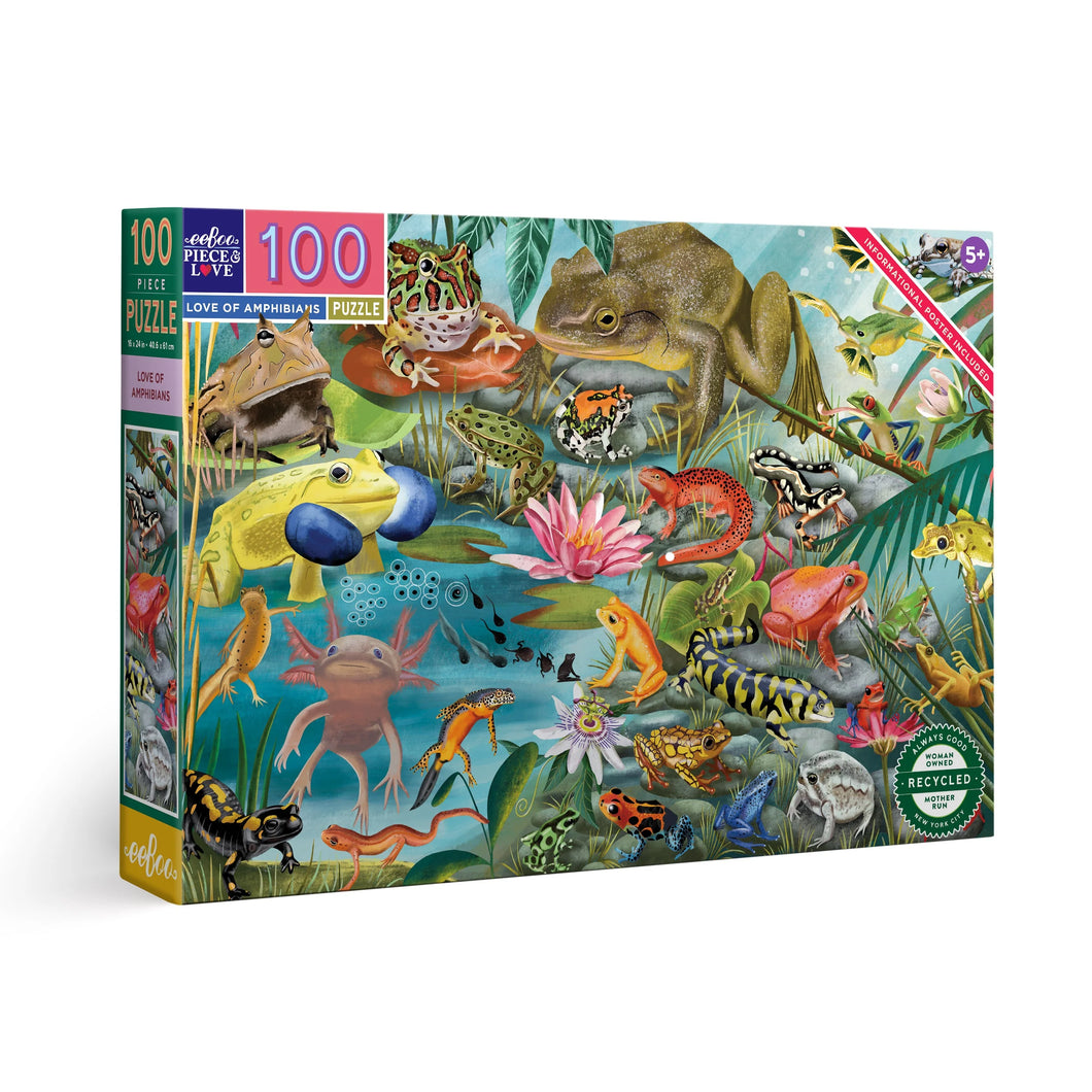 Eeboo 100 piece - Amphibians