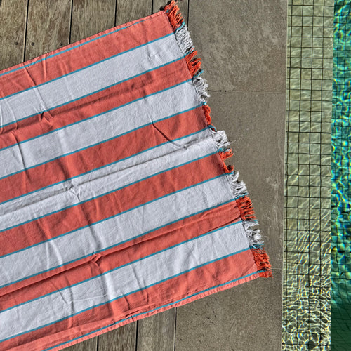 Fresco Turkish Towel - Coral