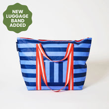 Project Ten Medium Zip Tote - Blue Stripe