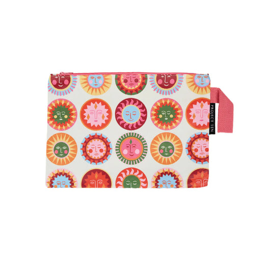 Project Ten Large Zip Pouch - Suns