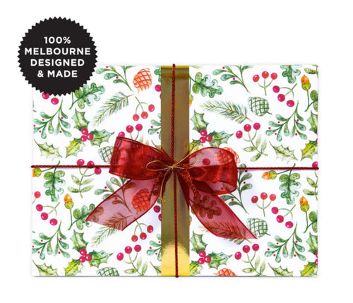 Inky Co Wrapping Paper 5m - Xmas Garden