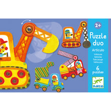 Djeco - Duo Puzzle Vehicles