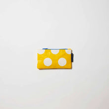 Project Ten Tiny Zip Pouch - Yellow Polka Dot