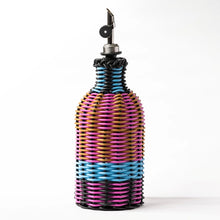 Maegen Woven Oil Pourer - Hot Pink & Blue