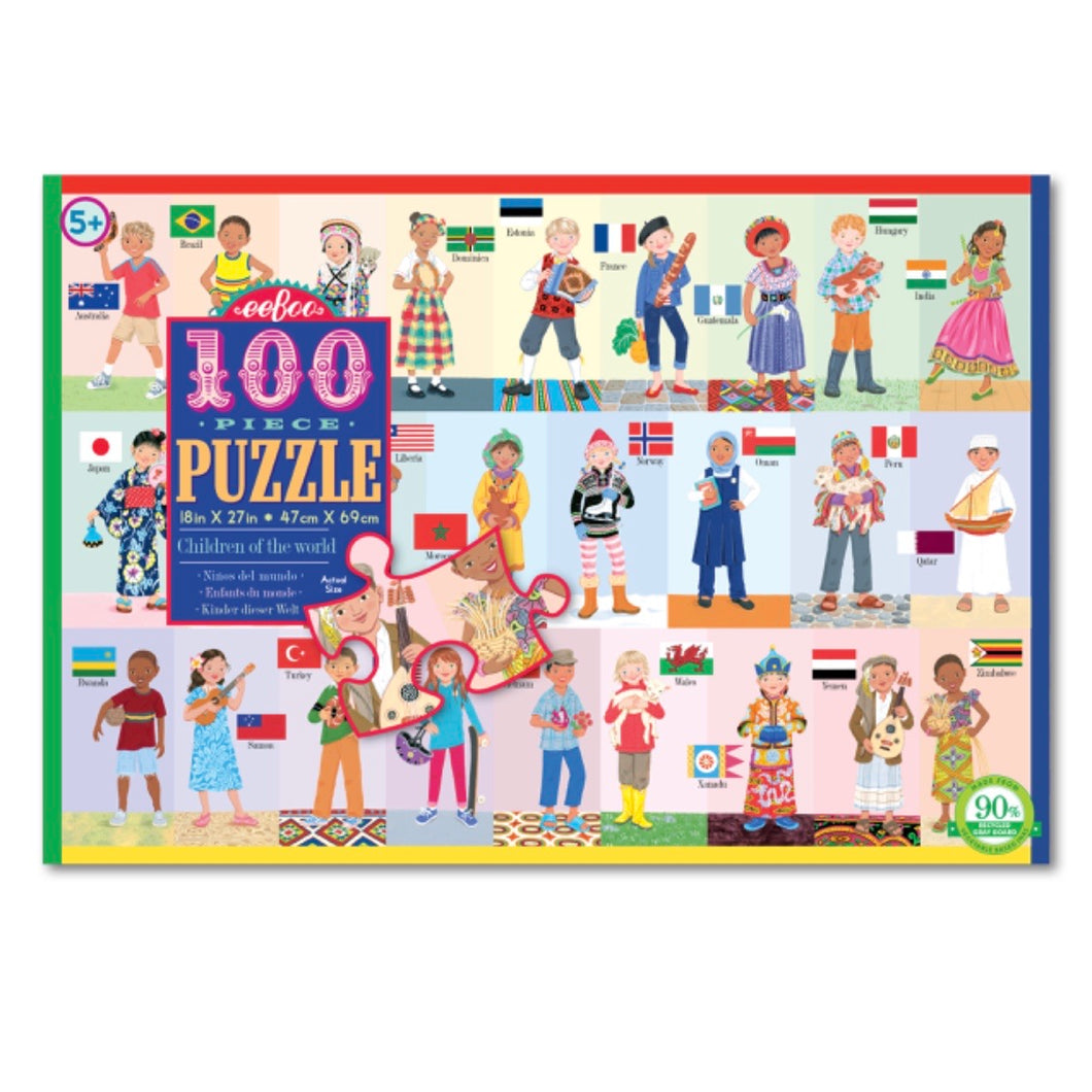 Eeboo 100 piece - Children of the World