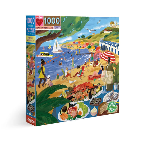 Eeboo 1000 piece - Beach Umbrellas