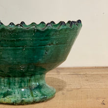 Tamegroute - Pedestal Bowl Deep Green 14cm
