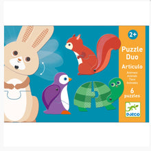 Djeco - Duo Puzzle Animals