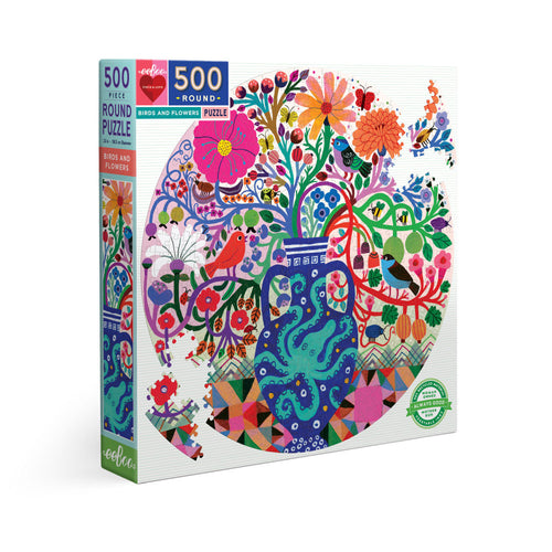 Eeboo 500 piece - Birds And Flowers