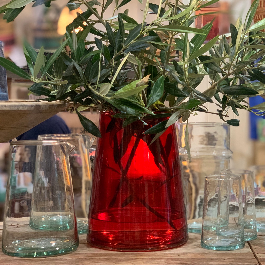Beldi Glassware - Vase Red