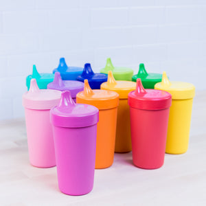 Re-Play No-Spill Sippy Cup Set  Family Tableware Made in the USA from  Recycled Plastic