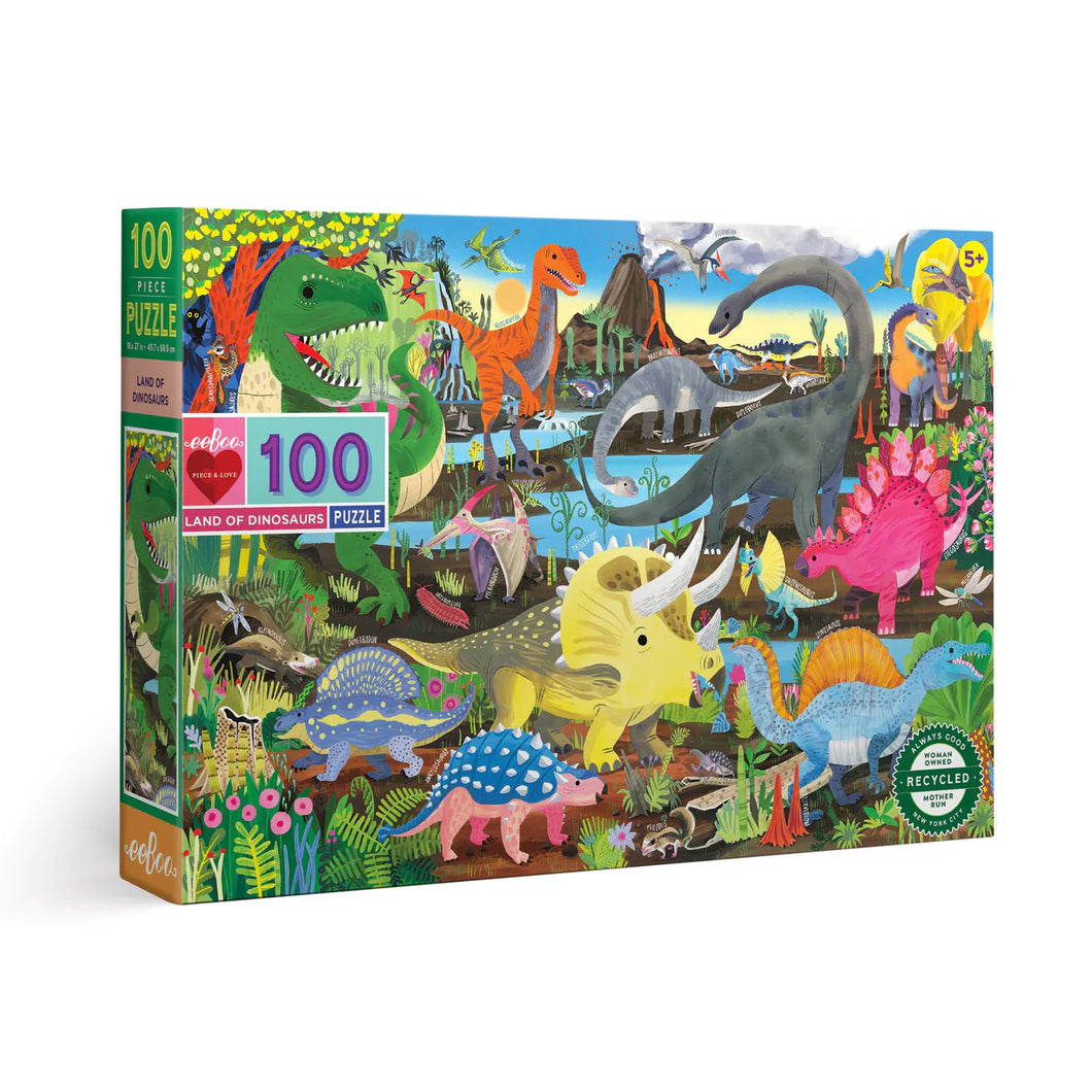 Eeboo 100 piece - Land Of Dinosaus