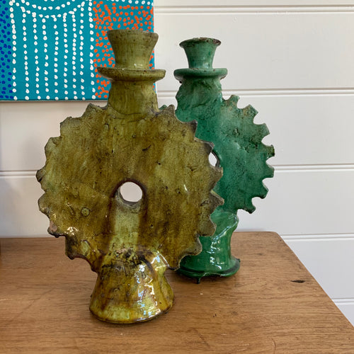 Tamegroute - Sun Candlestick Yellow 40cm