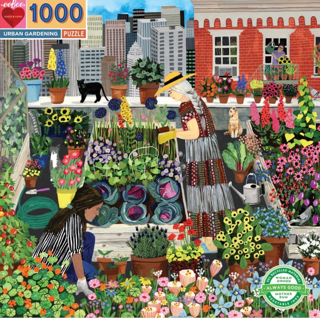 Eeboo 1000 piece - Urban Garden