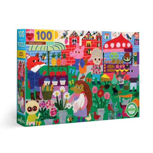 Eeboo 100 piece - Green Market